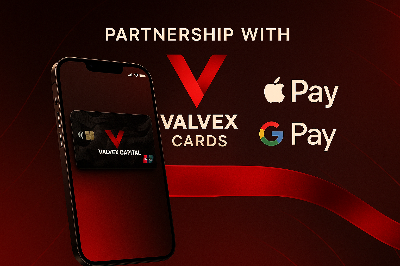 Партнёрство с Apple Pay и Google Pay для карт Valvex