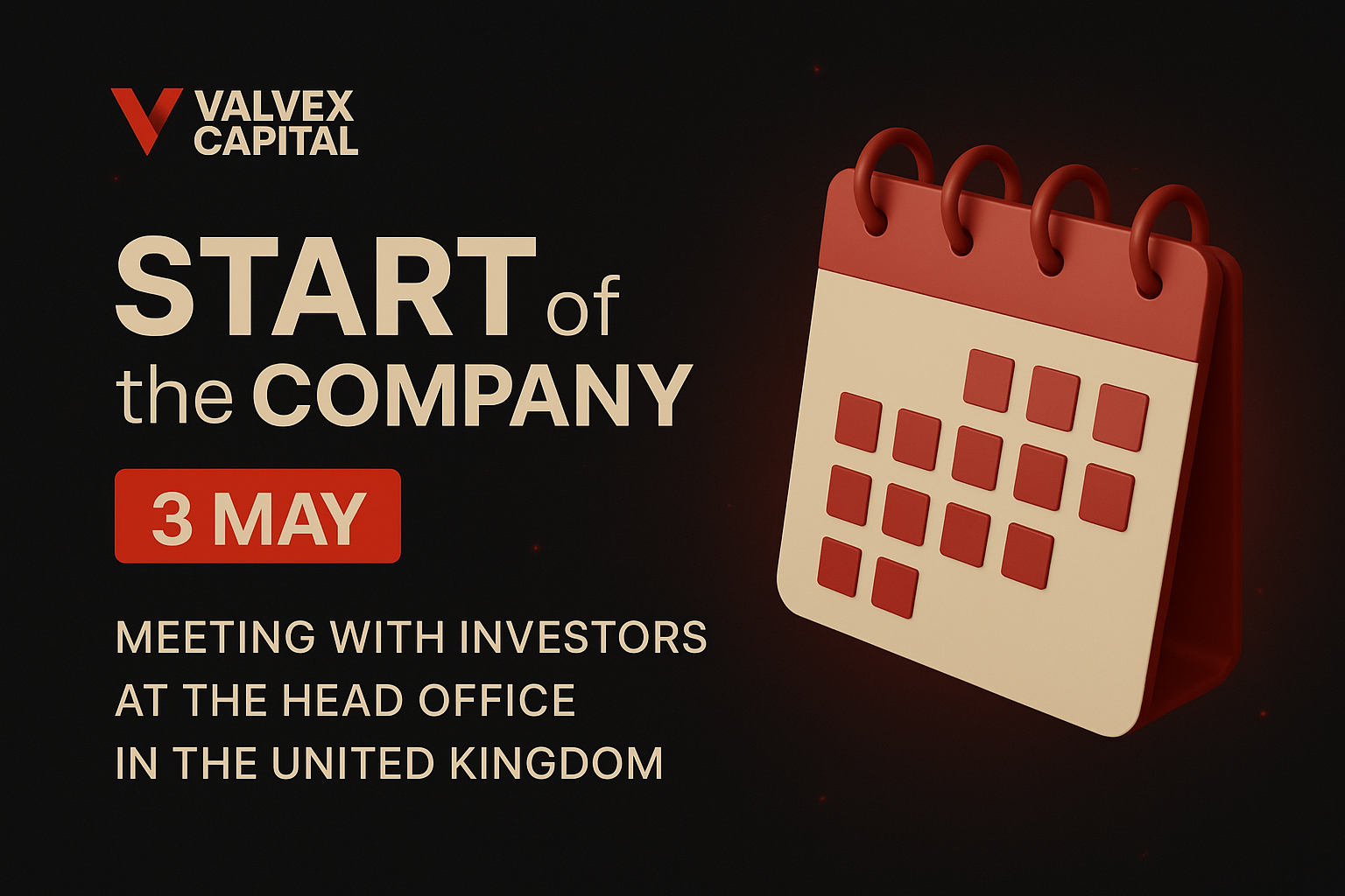 Официальный запуск Valvex Capital